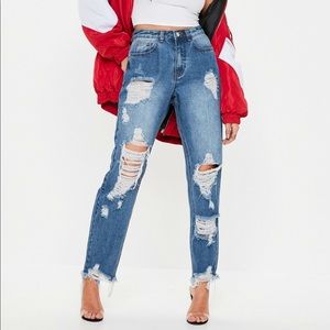 Riot rigid high rise jeans, Missguided